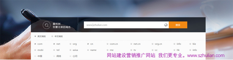 域名注册网站建设