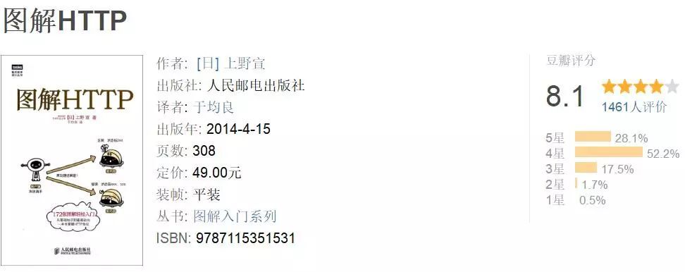 如果只读一本HTTP入门的书，那一定是这本